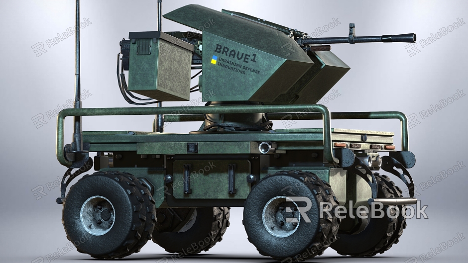 Artillery Vehicle Artillery Missile Armored Vehicle Robot Military Vehicle Weapon model