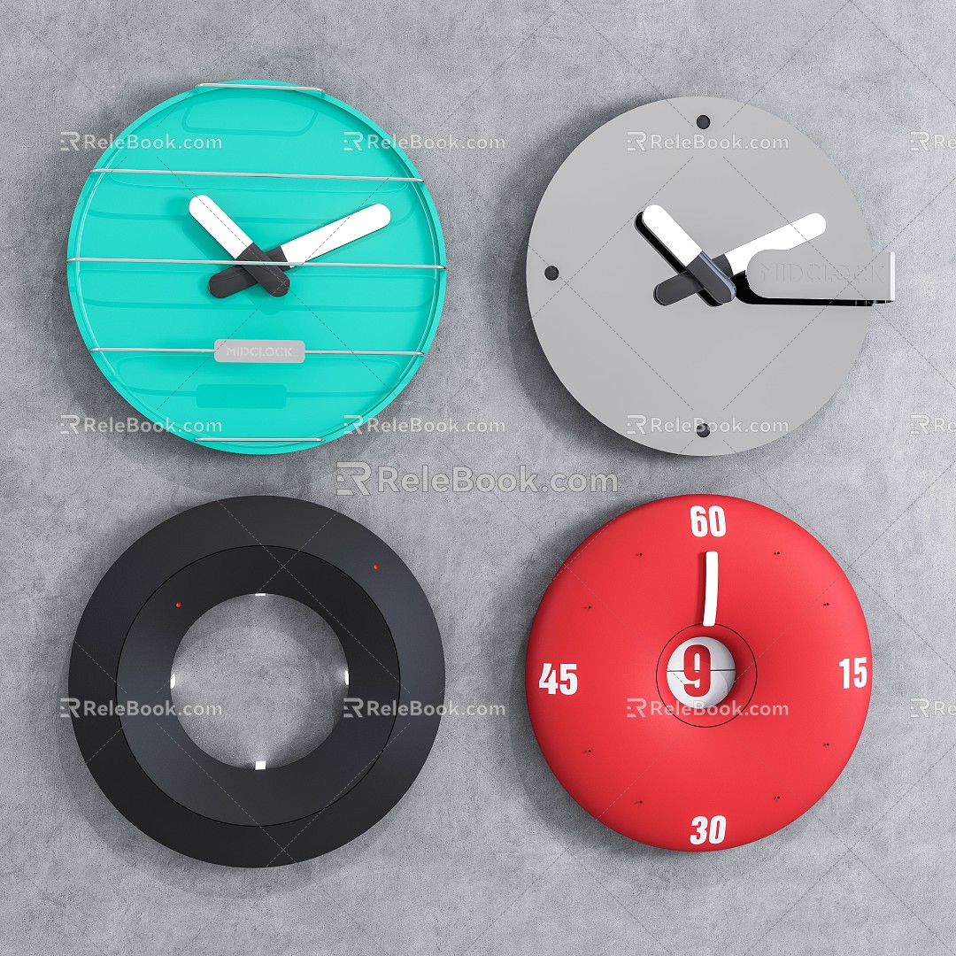 Modern clock decoration wall clock model