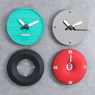 Modern clock decoration wall clock 3d model