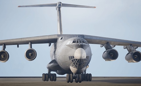 Air Tanker Il78 Military Jet Aircraft 3d model