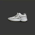 White Casual Sneakers With Laces And Yellow Soles For Daily Wear