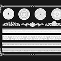 Gypsum Cornice Decorative Rosettes And Various Molding Design Styles For Interiors