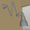 Modern metal wall lamp 3d model