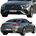 Mercedes Benz Coupe Front And Rear Views
