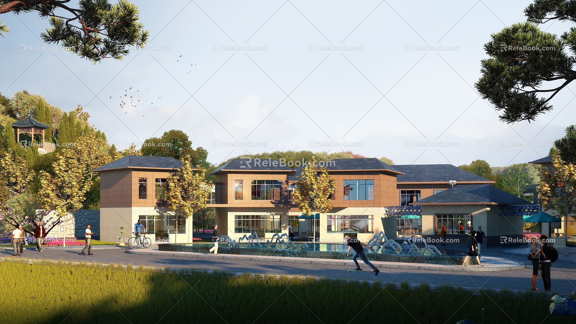 Modern House Villa Rural House 3d model