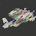 Futuristic Cosmic Spacecraft With White Brown Exterior And Multi Engine Structure For Exploration Missions