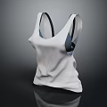 Ladies White Sleeveless Tank Top With Soft Fabric And Casual Design