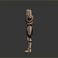 Medieval Sword Displayed With Golden Armored Figure And Outstretched Arms