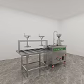 Stainless Steel Commercial Kitchen Appliances With Mobile Grinding Machine And Operating Table
