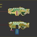 modern pistol sci-fi pistol game pistol sci-fi firearms 3d model