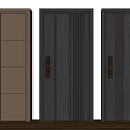 Modern Security Doors With Various Designs Textures And Colors Brown Dark Gray Black