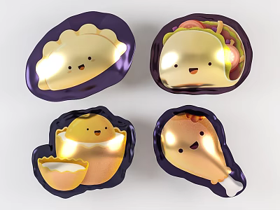 Modern Balloon Home Decoration Balloon Beauty Chen Pendant 3d model