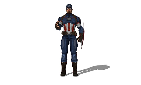 Modern Captain America Marvel Captain America 3d model