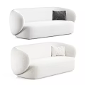 Grado Design Modern Sofa Nordic Sofa Minimalist Sofa Two-Seat Velvet Sofa 3d model