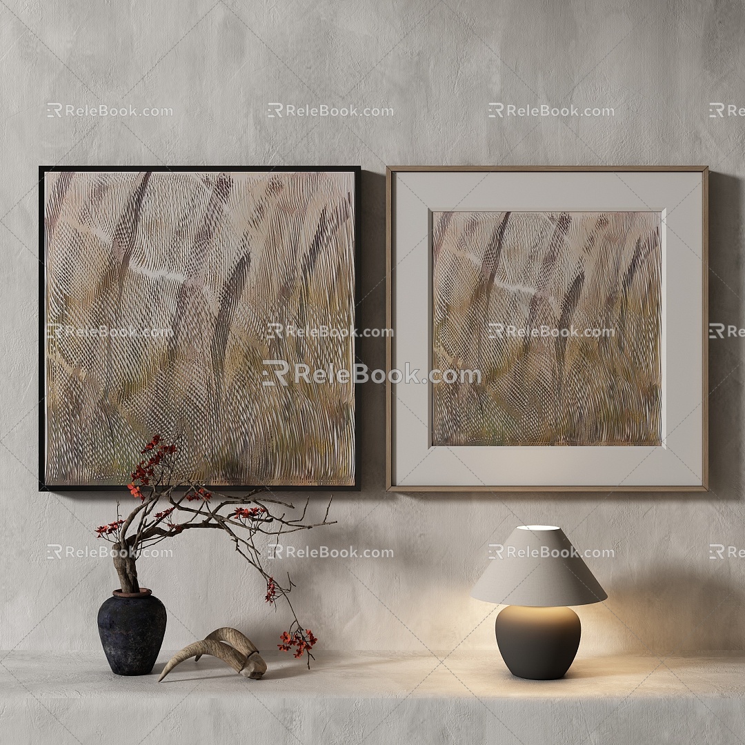 Modern Light Luxury Decorative Painting 3d model