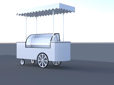 Modern Sale Truck Ice-cream Truck 3d model Modern Sale Truck Ice-cream Truck 3d model