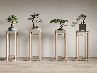 New Chinese-style Bonsai 3d model