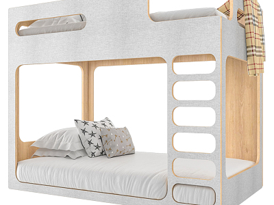 Modern Bed-and-out Children Bed-and-out model