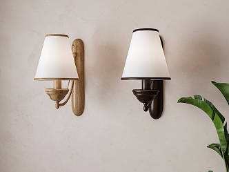 American wall lamp combination 3d model