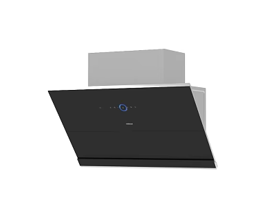 Modern Black Kitchen Range Hood Appliance With Control Panel For Home Kitchen Use 3d model