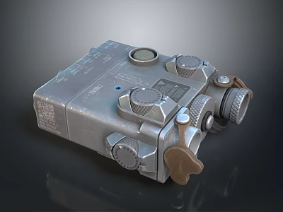 Tactical Military Weapon Sight Device With Metal Body And Adjustable Control Knobs 3d model