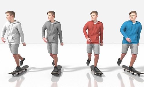 Sports Fitness Sports Skateboard Shoes 3d model