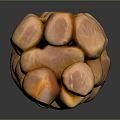 Fresh Brown Dates Stacked In Natural Pile For Healthy Snacking