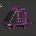 Metallic Wheeled Equipment With Top Structures And Control Panel Features