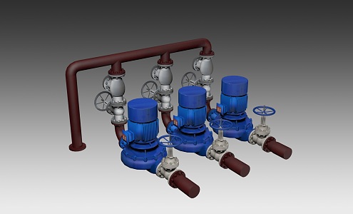 Presentation air three-phase asynchronous motor 3d model