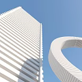 modern architecture building space enterprise commercial 3d model