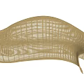 Stylish Curved Woven Outdoor Chair With Streamlined Design And Mesh Structure