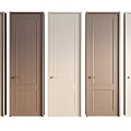 Various Hinged Doors with Wooden Finishes and Neutral Color Options
