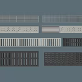 Various Road Drainage Grates And Utility Covers With Grid And Slotted Designs