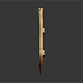 Wooden Fence With Vertical Planks And Natural Wood Grain Texture On Dark Background