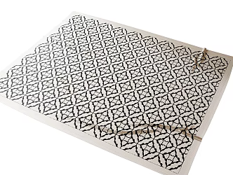 French Carpet Living Room Carpet Office Carpet 3d model