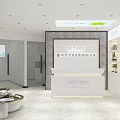 Modern Beauty and Hair Salon Interior With Stylish Reception Desk And Elegant Decorations