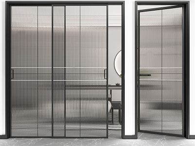 Modern sliding door glass door model