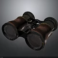 Vintage Binoculars Antique Brass Copper Blue Metal Retro Classic Design