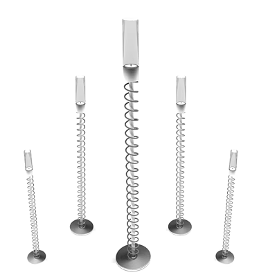 Stainless Steel Spring Rods As Essential Household Supplies With Adjustable Design And Various Sizes 3d model
