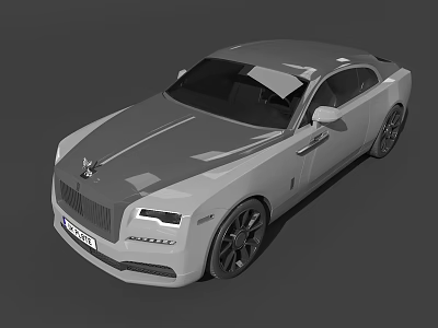Luxury Car With Sleek Body Design Chrome Grille And Stylish Alloy Wheels 3d model
