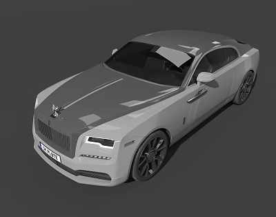 Luxury Car With Sleek Body Design Chrome Grille And Stylish Alloy Wheels 3d model