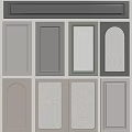 Diverse Style Cabinet Door Components Featuring Flat Arched And Louvered Designs In Multiple Colors