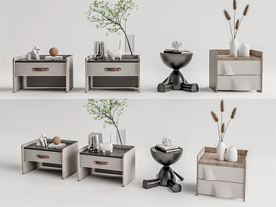 Modern bedside table 3d model