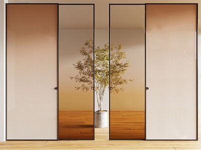 Modern sliding door sliding door glass door model