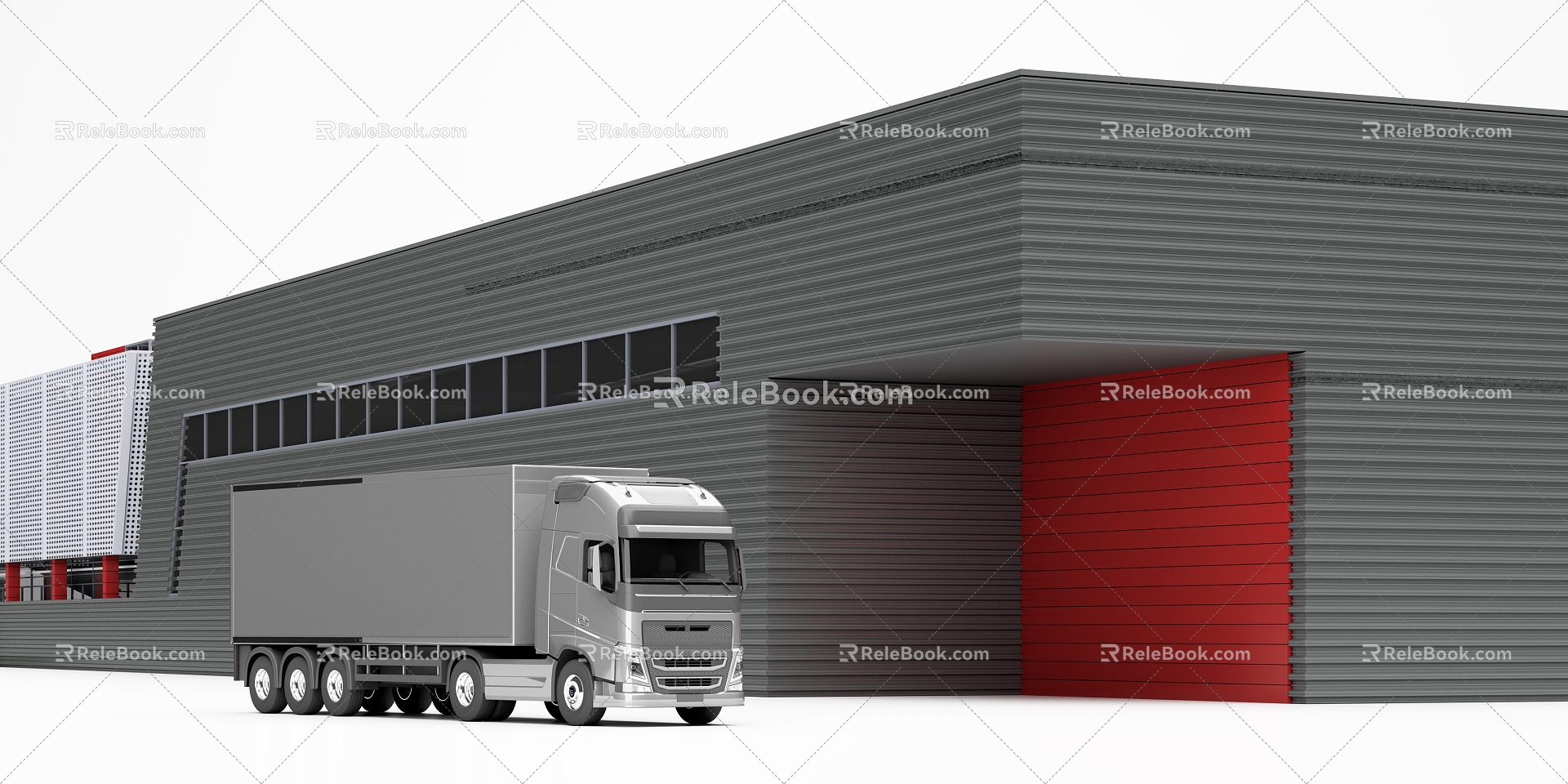 Modern Warehouse 3d model