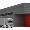 Modern Warehouse 3d model