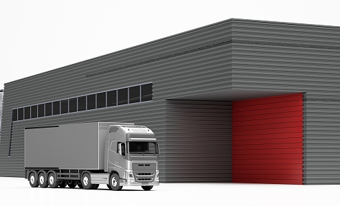 Modern Warehouse 3d model