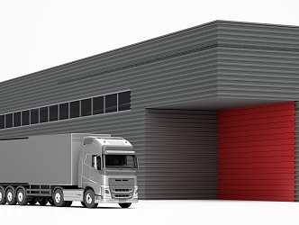 Modern Warehouse 3d model