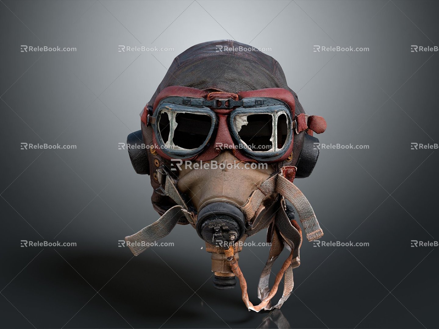 Modern gas mask sci-fi gas mask gas mask respirator breathing mask biochemical mask model