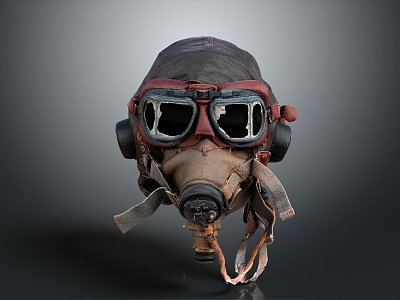 Modern gas mask sci-fi gas mask gas mask respirator breathing mask biochemical mask 3d model